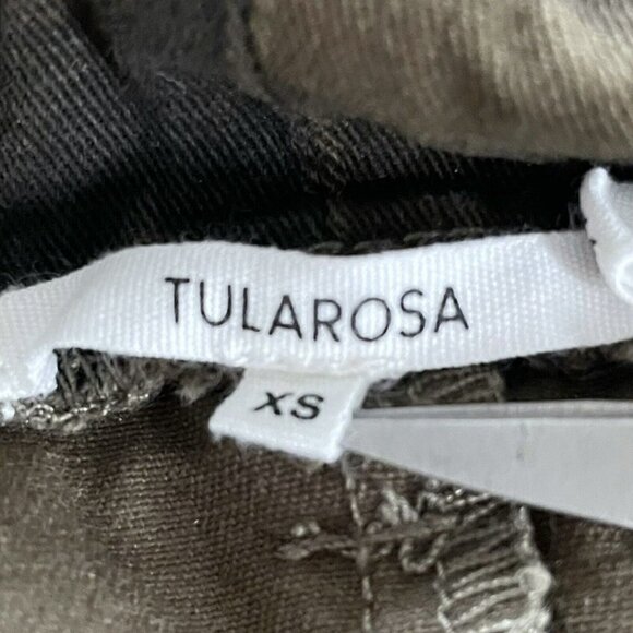 Tularosa Klein Camo High Waisted Paper Bag Waist Pants Snap Front REVOLVE Sz XS - Picture 6 of 10